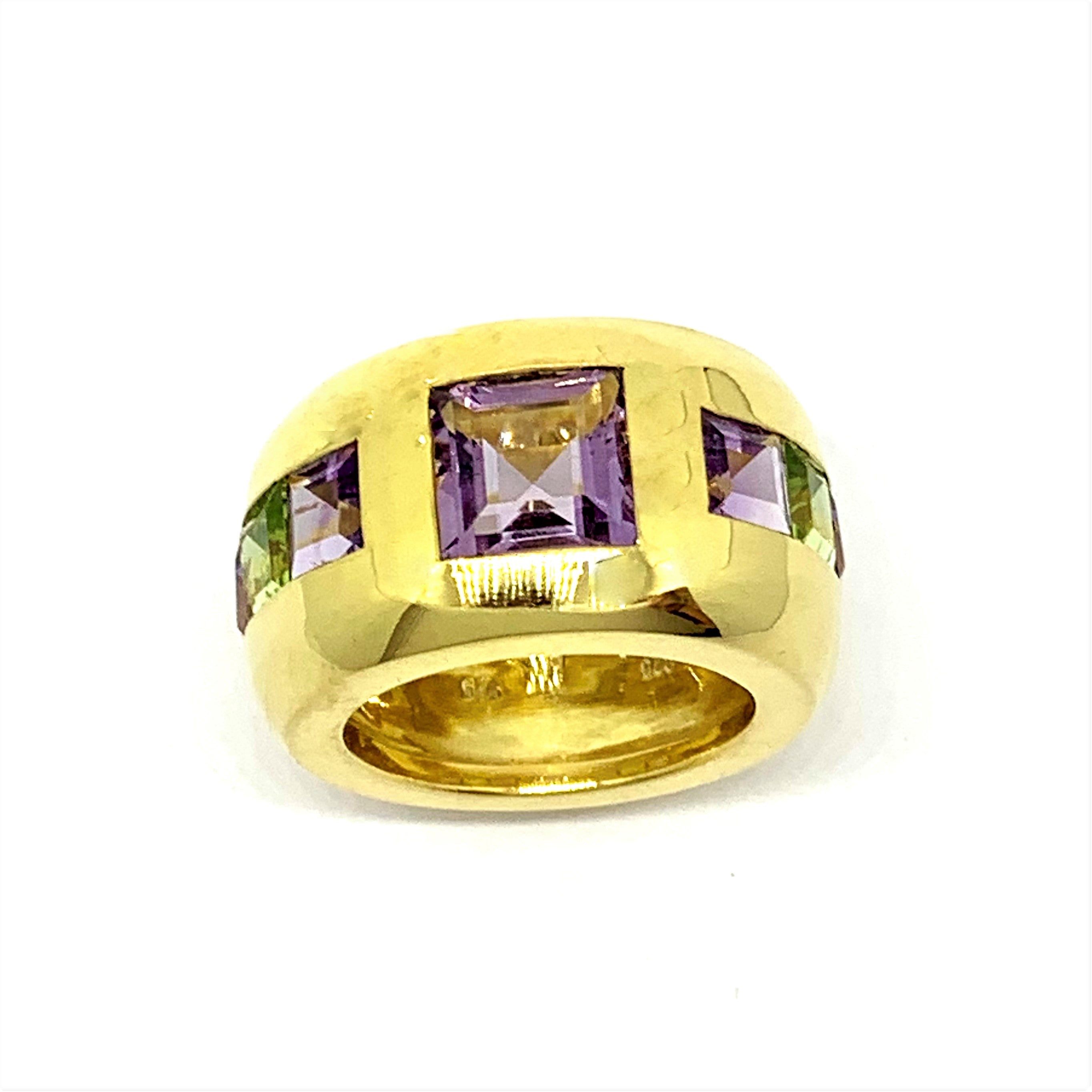 Amethyst/ Peridot Ring 2