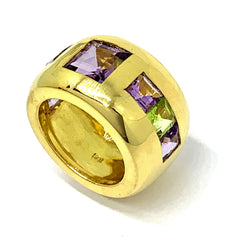 Amethyst/ Peridot Ring 2