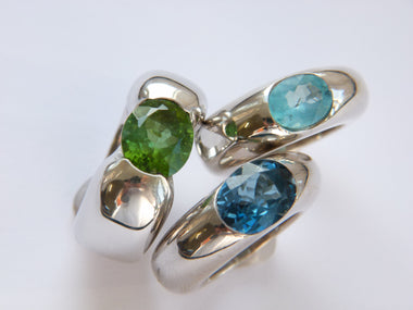 Edeltopas Ring rundrum